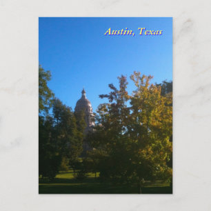 Texas Capitol with Trees Postcard