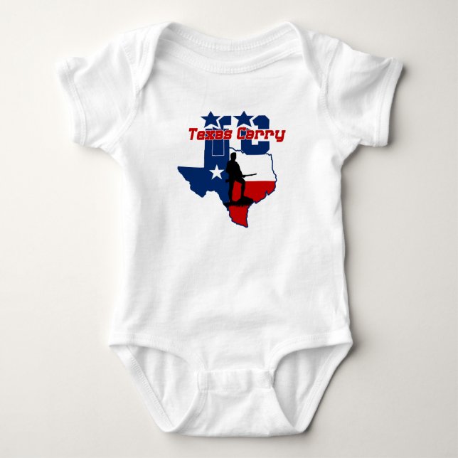 Texas Carry Baby Bodysuit (Front)