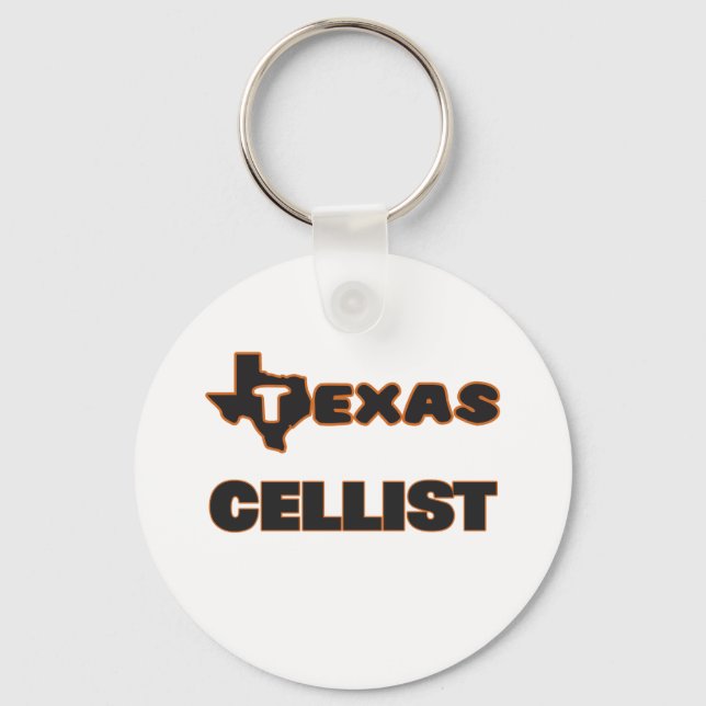 Texas Cellist Key Ring (Front)