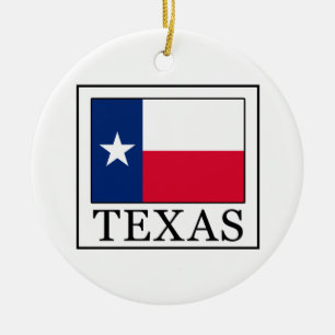 Texas Ceramic Tree Decoration