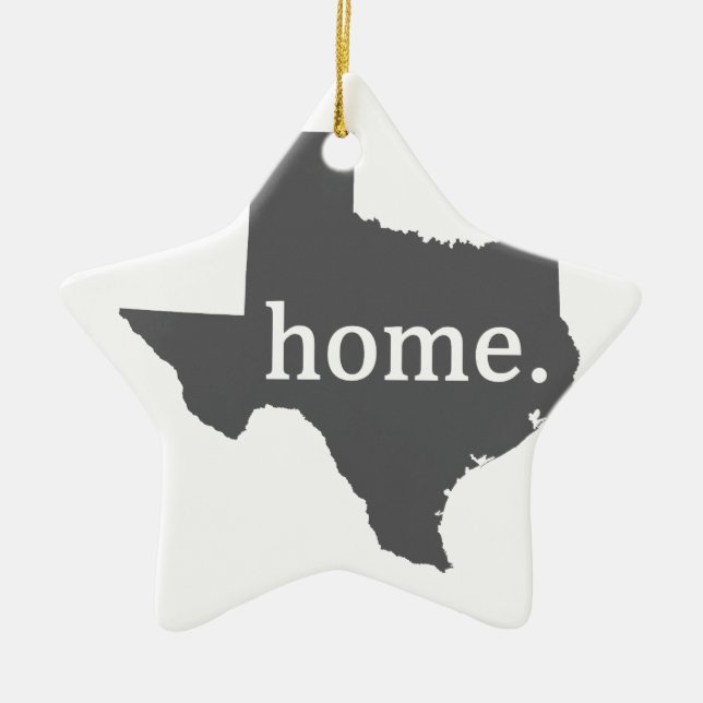 Texas Ceramic Tree Decoration (Front)