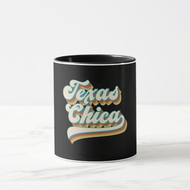 Texas Chica Retro Texas Chica Mug (Center)