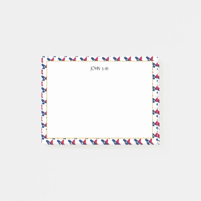 TEXAS Christian Scripture Post-it Notes (Front)