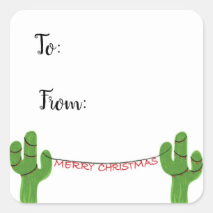 Texas Christmas Gift Labels