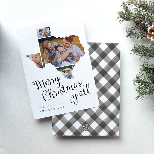 Texas Christmas | Holiday Photo Collage Card (Creator Uploaded)