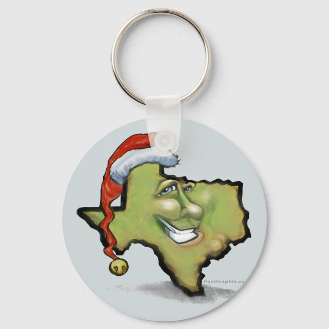 Texas Christmas Key Ring (Front)