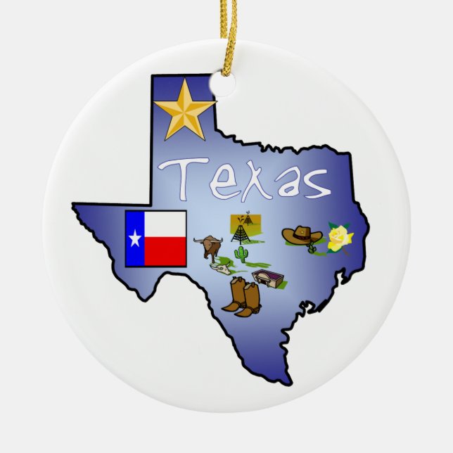 Texas Christmas Ornament (Front)