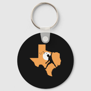 Texas Climbing Bouldering Hobby Rock Key Ring