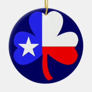 Texas Clover Ceramic Tree Decoration