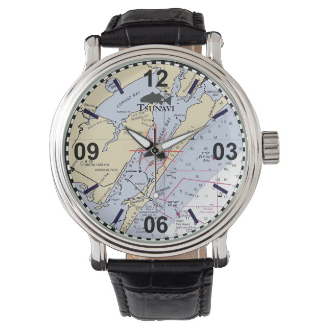 Texas Coastal Bend Nautical Chart Watch (Front)