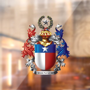 Texas Coat of Arms Window Cling