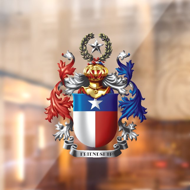 Texas Coat of Arms Window Cling (Sheet 2)