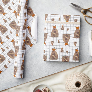 Texas College Graduate Armadillo - Longhorn Wrapping Paper