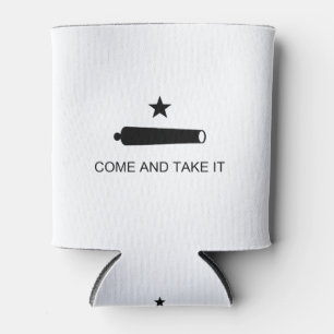 Texas Come and Take It Flag Can Cooler