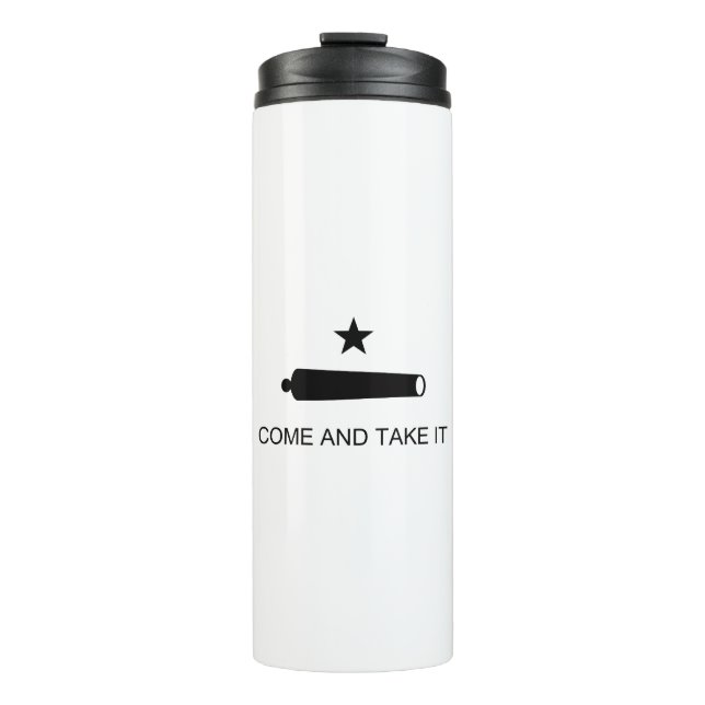 Texas Come and Take It Flag Thermal Tumbler (Front)