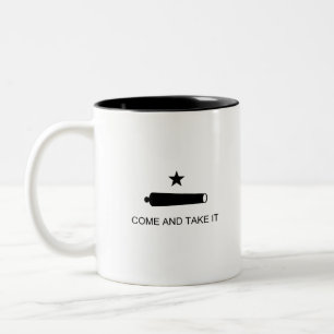 Texas Come and Take It Flag Two-Tone Coffee Mug