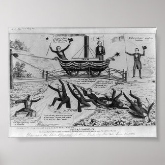 Texas Coming In, 1844 Poster