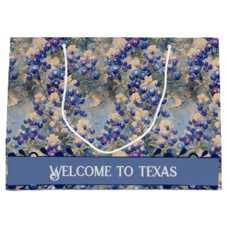 Texas Commemorative Bluebonnets, Large Gift Bag
