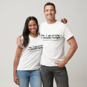 Texas Concealed Carry #2 "Yes I am" (dark letters) T-Shirt (Unisex)