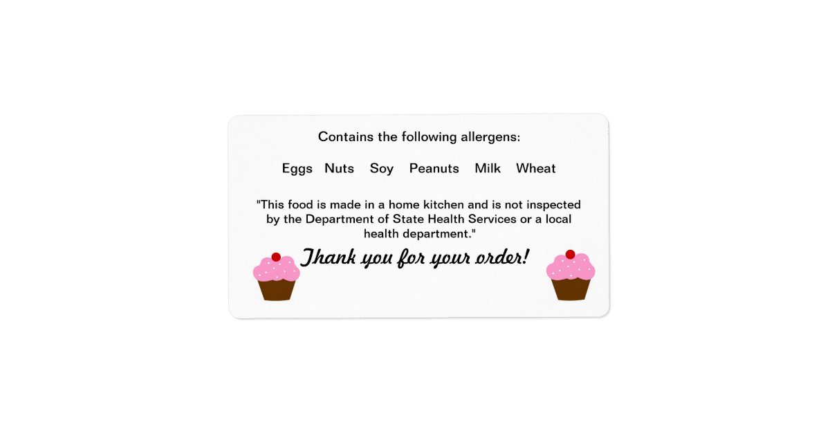 Texas Cottage Food Law Label | Zazzle