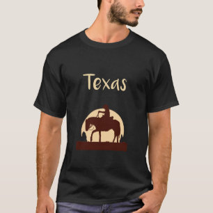 texas cowboy on horse T-Shirt