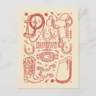 Texas Cowboy Pack Postcard