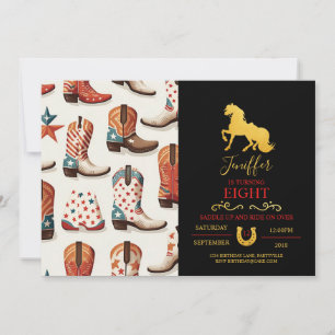 texas cowgirl country wild, illustration drawing invitation