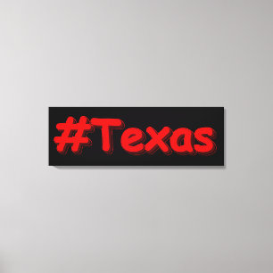 "#Texas " Cute Design. Buy Now Canvas Print