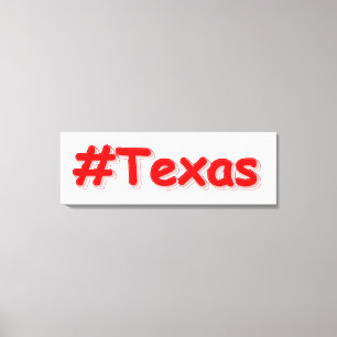 "#Texas " Cute Design. Buy Now Canvas Print