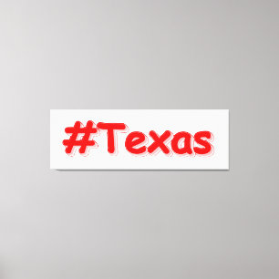 "#Texas " Cute Design. Buy Now Canvas Print