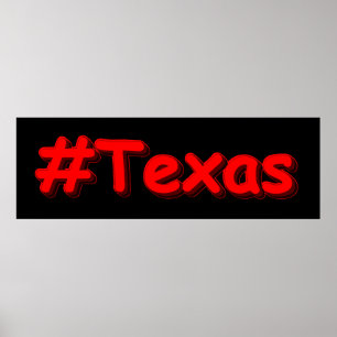 "#Texas " Cute Design. Buy Now Poster