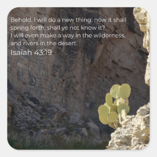 Texas Desert Faith Collection Sticker