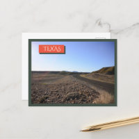 Texas Desert Open Road Big Bend Postcards