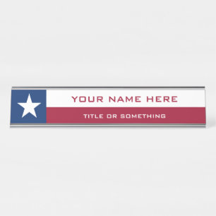 Texas Desk Name Plate