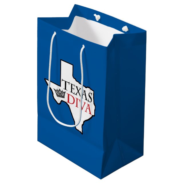 "Texas DIVA" Medium Gift Bag (Front Angled)