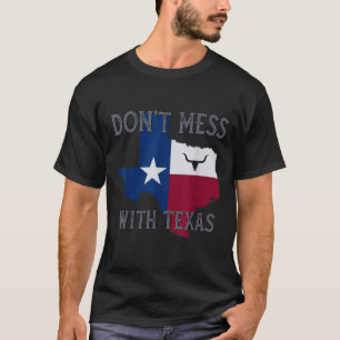 Texas Don't Mess With Vintage Texas Longhorn Lone T-Shirt