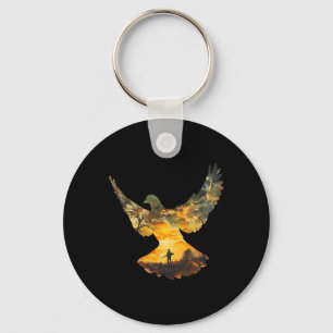 Texas Dove Hunting I Dove Hunter Key Ring