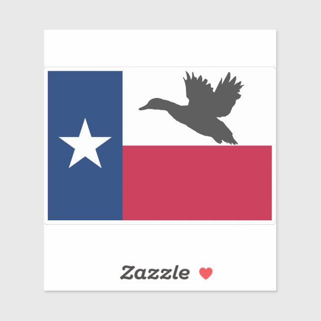 Texas Duck Hunting Flag (Sheet)