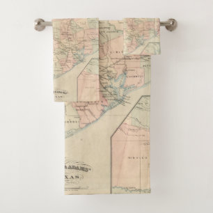 Texas, Eastern Portion Bath Towel Set