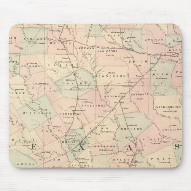 Texas, Eastern Portion Mouse Mat (Front)