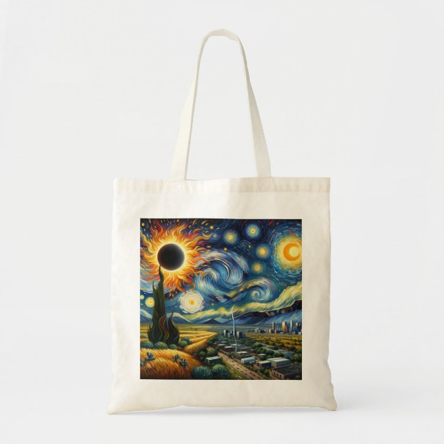 Texas Eclipse Tote Bag (Front)