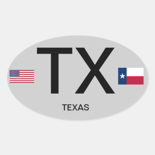 Texas* Euro-style Bumper Sticker