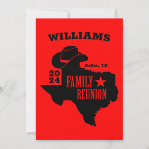 Texas Family Reunion Invitation