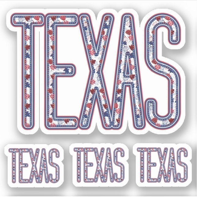 Texas Faux Applique Fall Letters (Front)