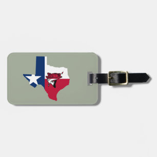 Texas Fishing Luggage Tag
