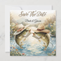 Texas Fishing Wedding Save the Date