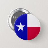 Texas Flag 6 Cm Round Badge (Front & Back)