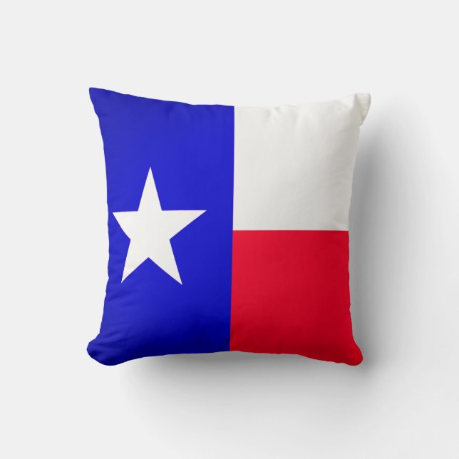 Texas Flag and Bluebonnets Cushion (Front)