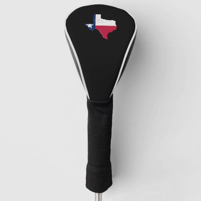 Texas flag and map golf head cover (Front)