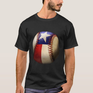 Texas Flag Baseball Game Apparel Gift Great State  T-Shirt